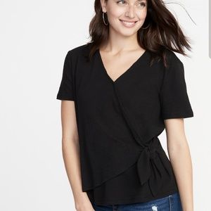 Old Navy Textured wrap top-XL tall